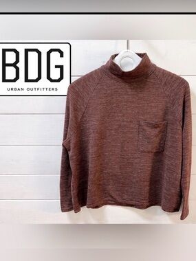 BDG URBAN OUTFITTERS – Red Mock Neck Top (Size S)